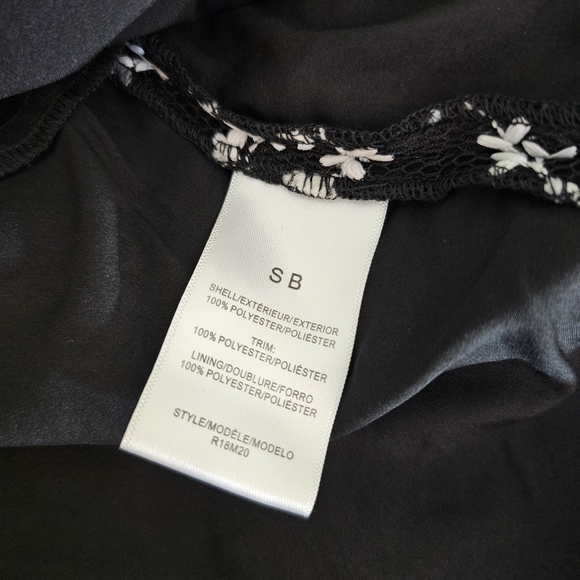SB by Sachin & Babi Black and White Floral Embroidered Dress - Picture 7 of 8